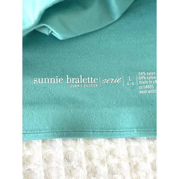 Aerie Sunnie Bralette Size Large Bustier Crossover Racerback Adjustable Wireless - Picture 3 of 3